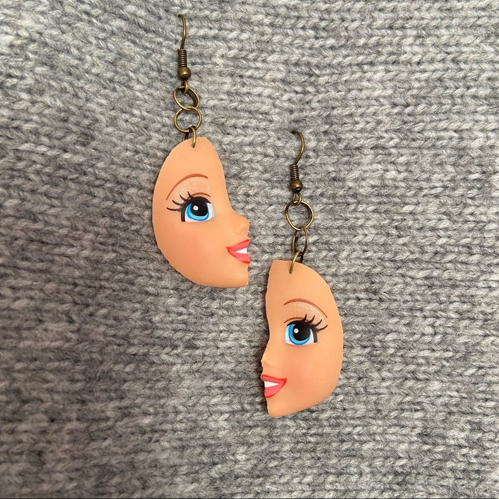 BARBIE HALF FACE EARRINGS